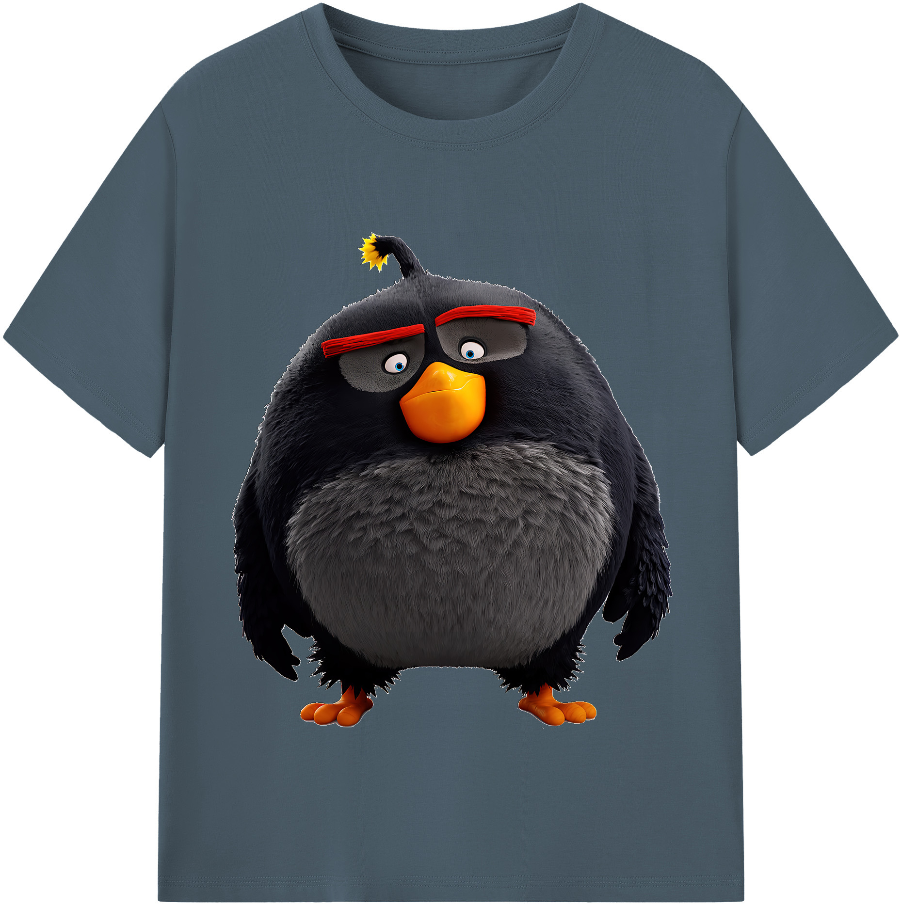 （画像用） Angry Birds アングリーバード 綿100％半袖Tシャツ（フロントプリント）